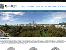 Tablet Screenshot of plazahoteldetandil.com.ar